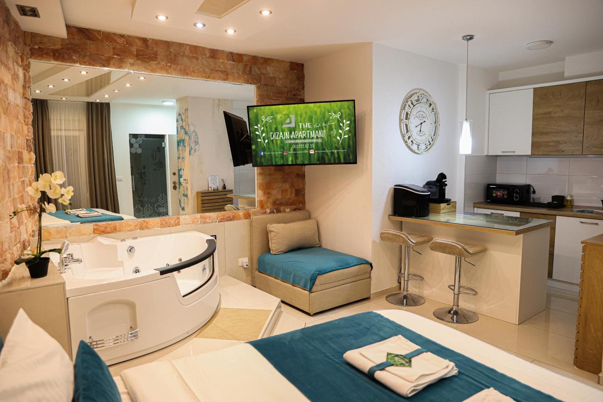 Design Apartment Premium Spa Lux 4 Star "Dubai" Completely Private Wellness & Spa Free Included Sauna & Jacuzzi & Salt Wall & Fire Place & 3D Ceilings & Business Wifi & Netflix & Keyless Code Entry & Full Smart App & Secure 2 Parking Place Чуприя Экстерьер фото