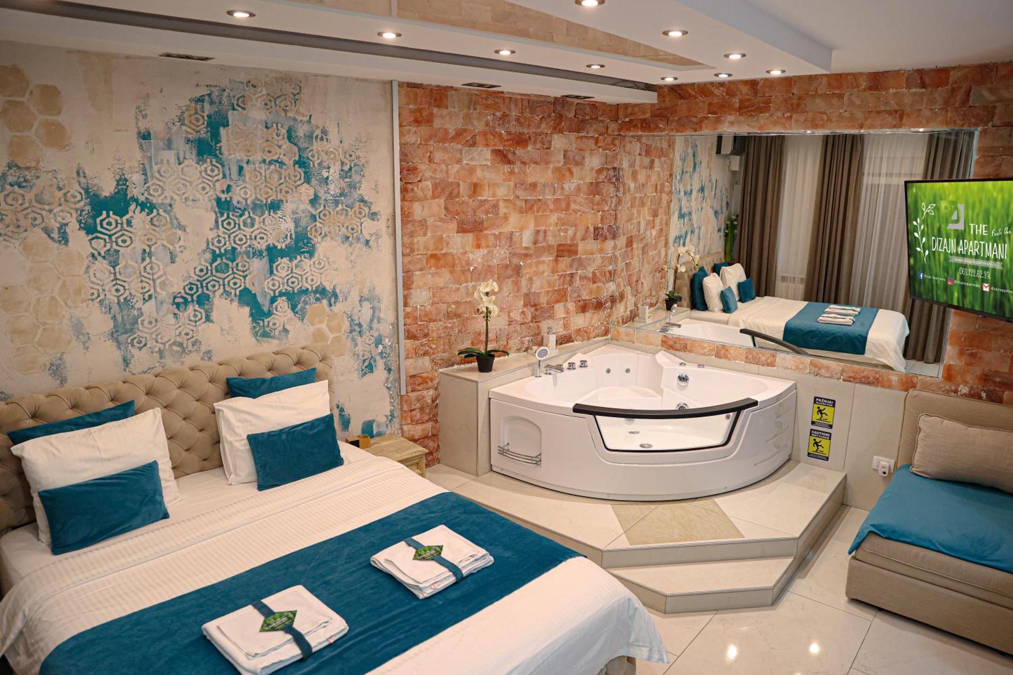 Design Apartment Premium Spa Lux 4 Star "Dubai" Completely Private Wellness & Spa Free Included Sauna & Jacuzzi & Salt Wall & Fire Place & 3D Ceilings & Business Wifi & Netflix & Keyless Code Entry & Full Smart App & Secure 2 Parking Place Чуприя Экстерьер фото
